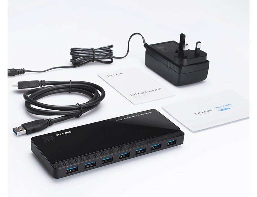 TP-Link UH720 2xŞarj Portlu 7xUSB-Portlu