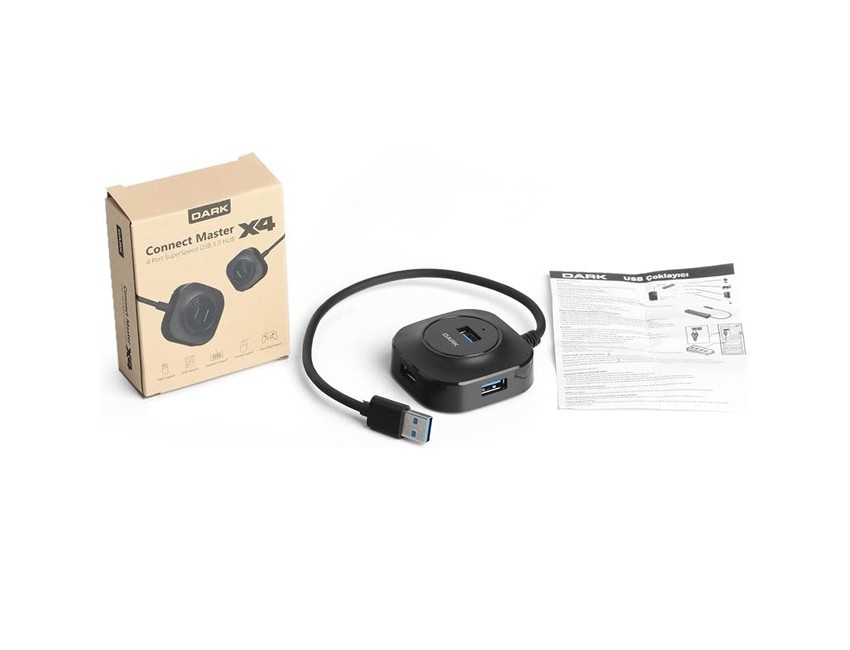 Dark Connect Master X4  4Port USB 3.0 Hub