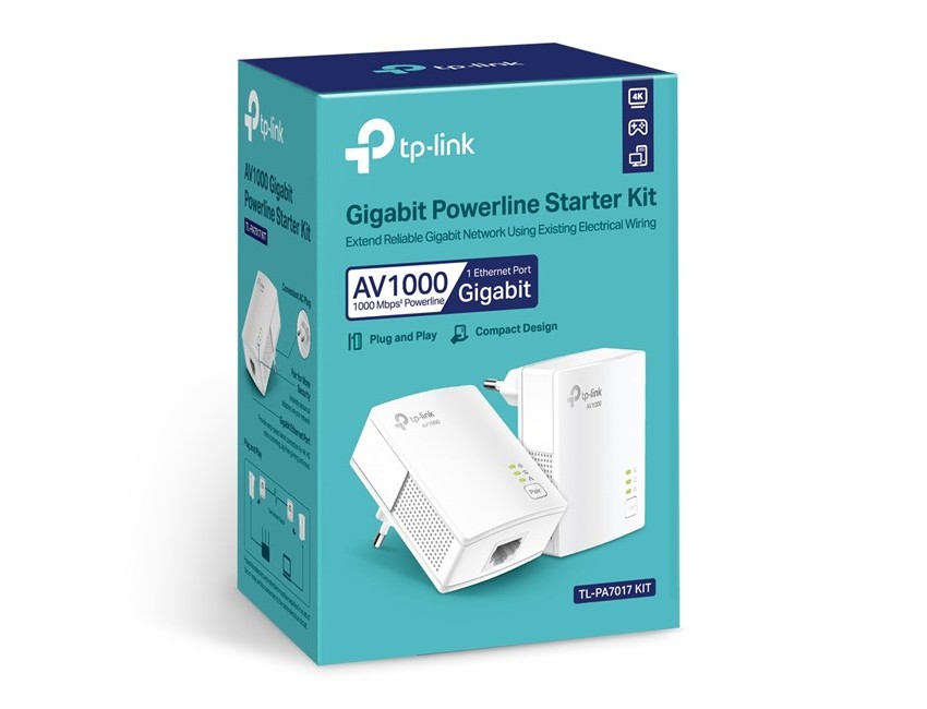 Tp-Link TL-PA7017 KIT AV1000 Powerline Adapter